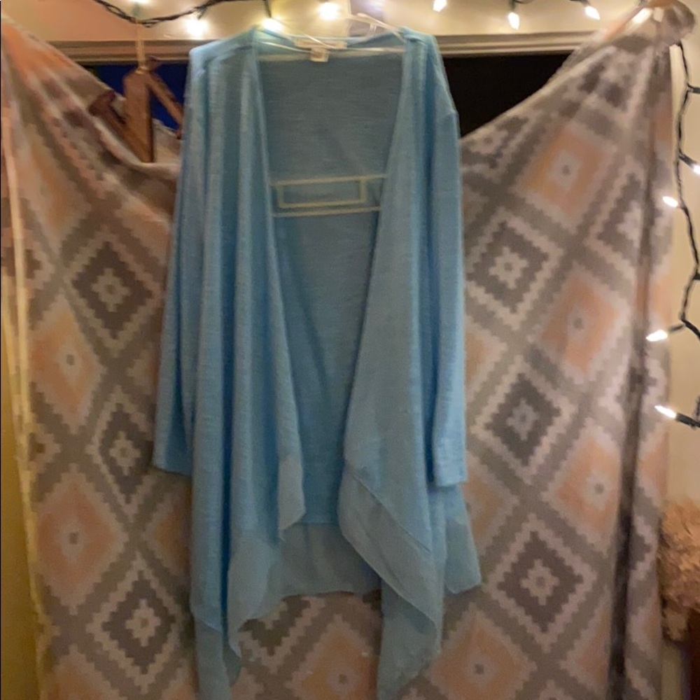 Blue cardigan